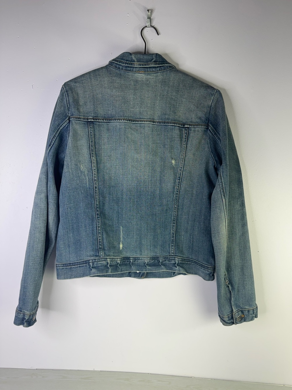 J.Crew Denim Trucker Jean Jacket size large - Picture 6 of 6